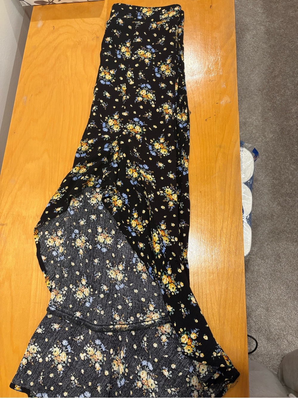 Multicoloured floral skirt